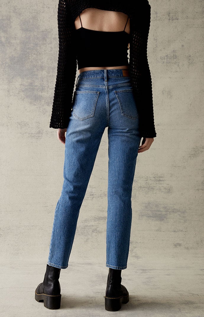 Pacsun torn blue mom shop jeans