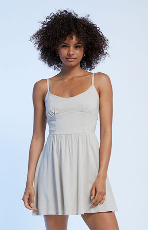 Bustier Fit & Flare Mini Dress image number 1