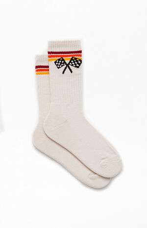 Racing Stripe Crew Socks image number 2