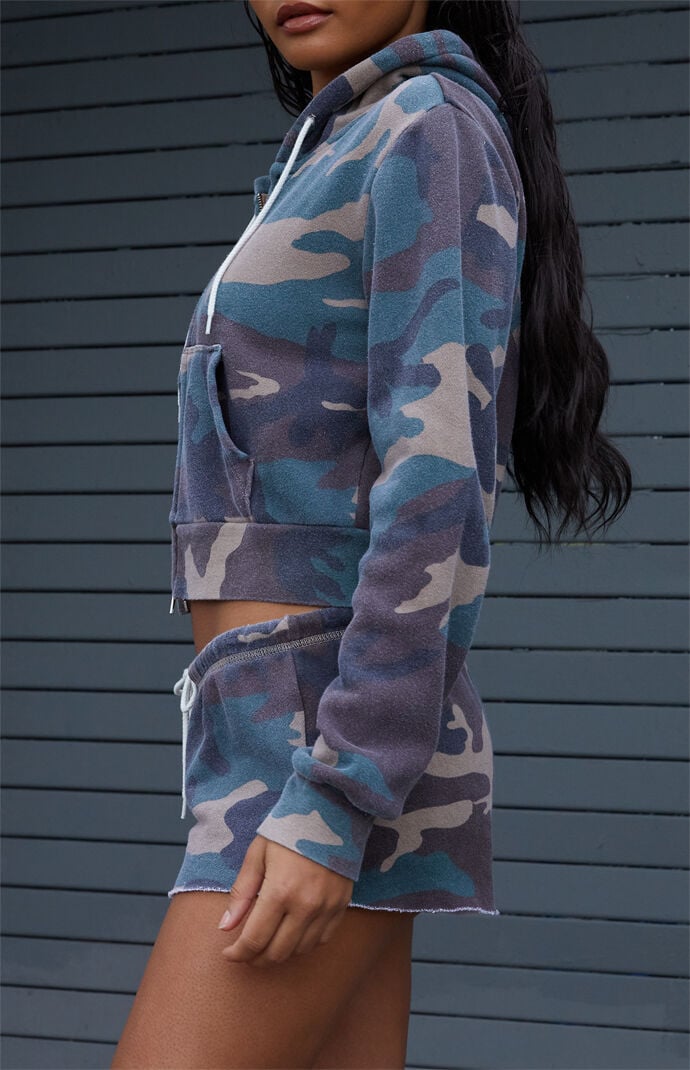 John Galt Camo Marcie Sweat Shorts