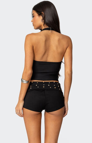 Kiana Ribbed Halter Top image number 4