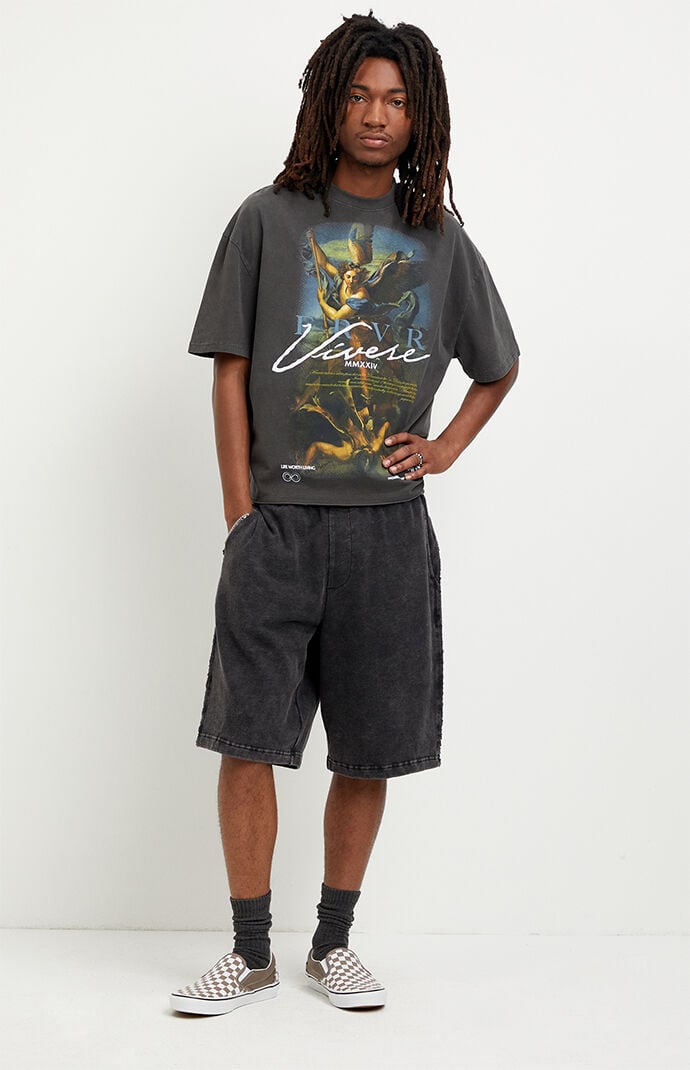 Pacsun Morgan Fleece Baggy Shorts