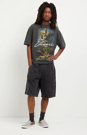 Morgan Fleece Baggy Shorts image number 1