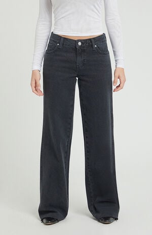 Casey Low Rise Baggy Jeans Washed Black Casey Low Rise Baggy Jeans Washed Black image number 2