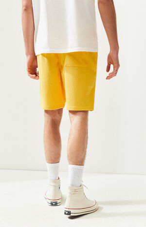 By PacSun Gold Text Mesh Basketball Shorts image number 5