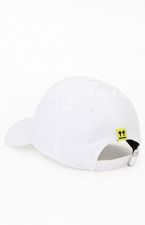 White Clamp Arrows Strapback Hat image number 3