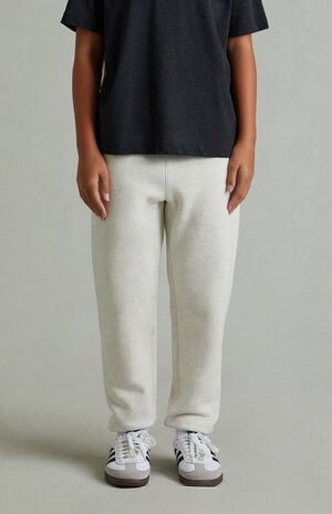 Kids Heather Oatmeal Classic Sweatpants image number 3