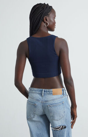 Snap Front Seamless Tank Top image number 3