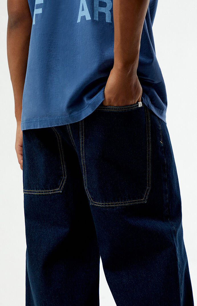 Pacsun Blake Extreme Baggy Jeans Dark Blue | Pacsun