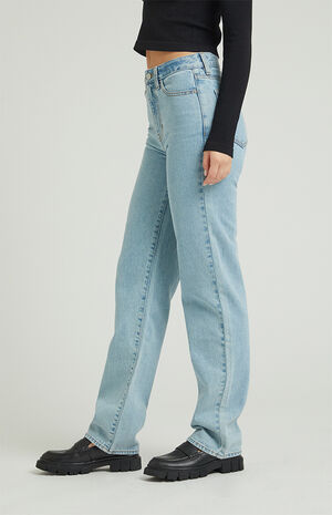 '90s Boyfriend Jeans Light Indigo image number 3