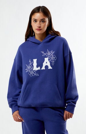 Your Favorite LA Chainstitched Floral Oversized Hoodie | PacSun