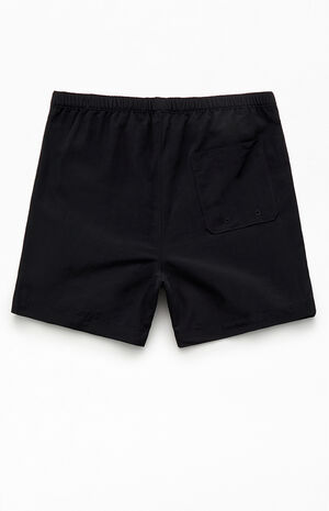 Baggy Black 4.5" Swim Trunks image number 2