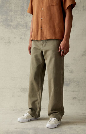 Eco Baggy Olive Carpenter Jeans image number 1