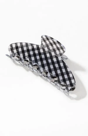 Plaid Hair Claw Clip image number 1
