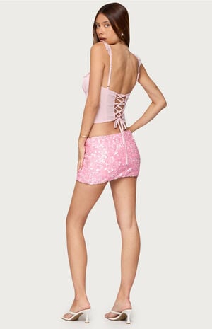 Wynne Chiffon Ruffle Corset image number 4