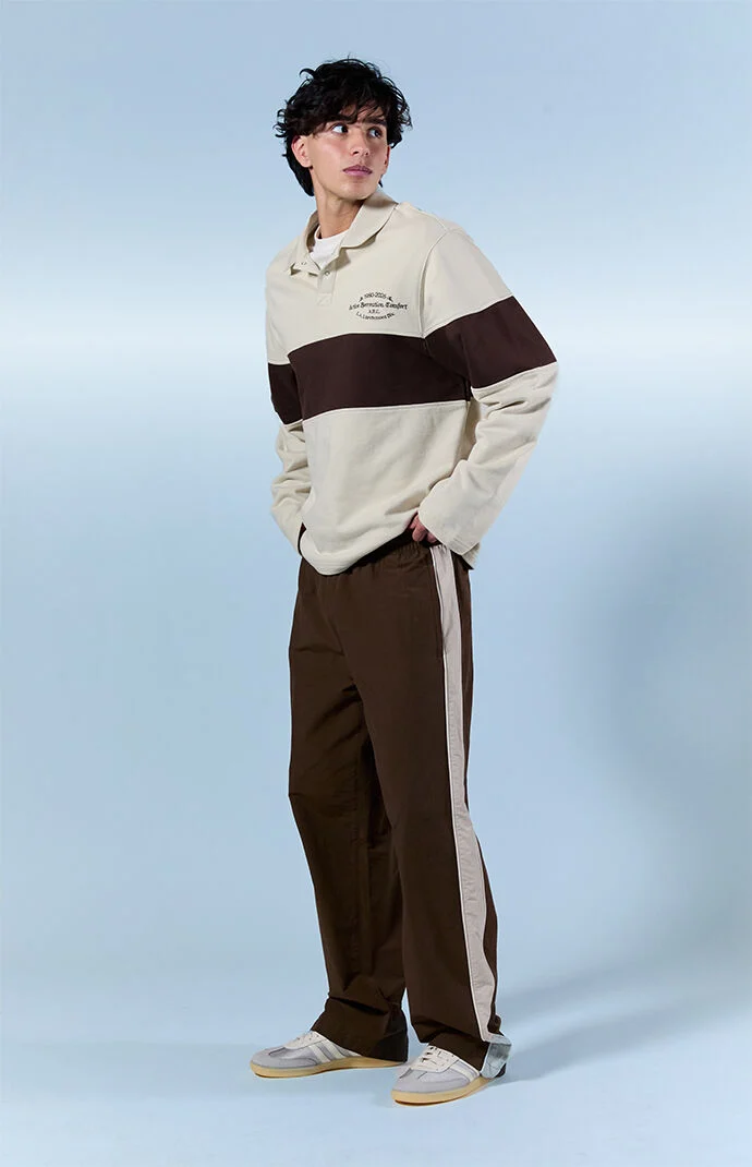 Pacsun Brown Brodie Baggy Track Pants