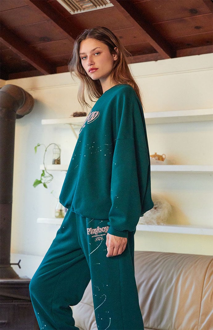 Playboy By PacSun Authentic Crew Neck Sweatshirt PacSun