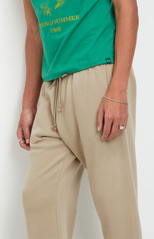 Tan Johnny Fleece Straight Sweatpants image number 5