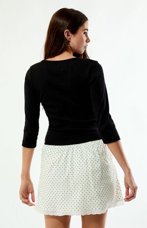 Polka Dot Pull-On Mini Skirt image number 4