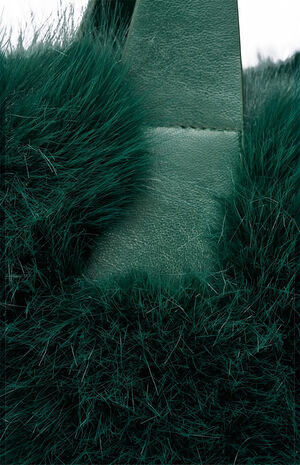 Emerald Confidante Faux Fur Handbag image number 4