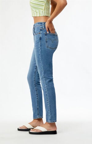 Blue It's True 501 Skinny Jeans image number 3