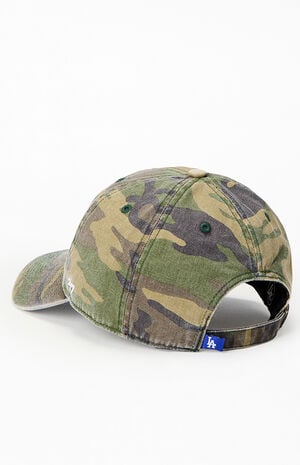 LA Dodgers Camo Clean Up Dad Hat image number 3