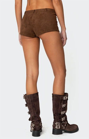 Sloane Faux Suede Micro Shorts image number 5