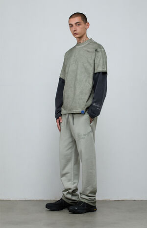 Gray&nbsp;Vintage Wash Heavyweight Oversized T-Shirt image number 6