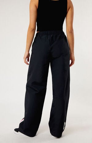 x PacSun Black & Pink Woven Track Pants image number 4