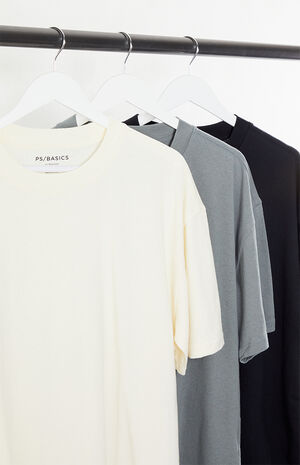 3 Pack Basic Oversized T-Shirts image number 2