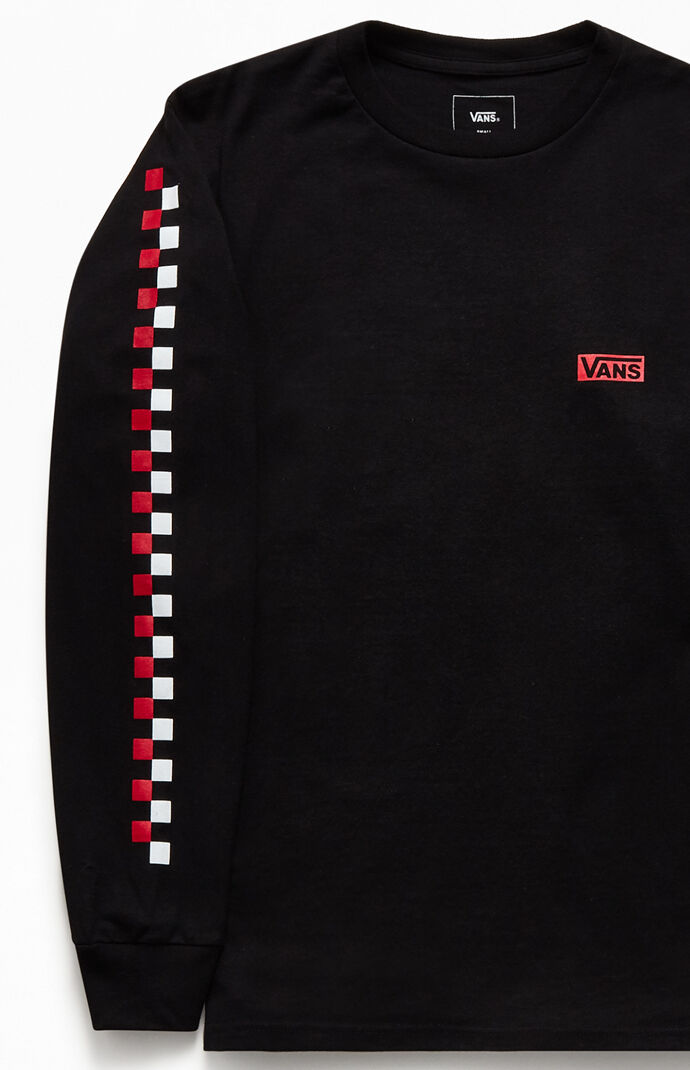 Two Tone Checker Long Sleeve T-Shirt