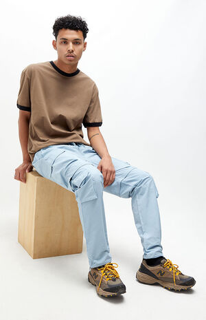 Blue Zip-Off Cargo Pants image number 4