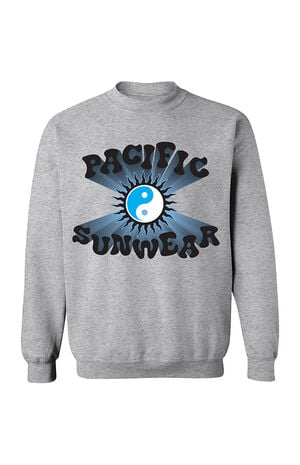 Pacific Sunwear Yin & Yang Crew Neck Sweatshirt