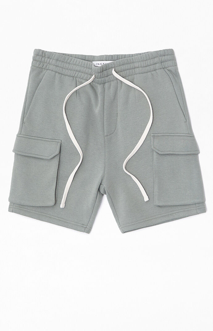 PacSun Olive Fleece Cargo Shorts | PacSun