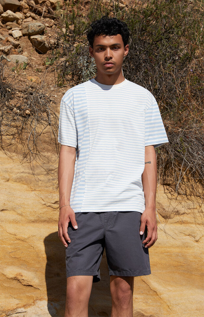 Split Mix Striped T-Shirt