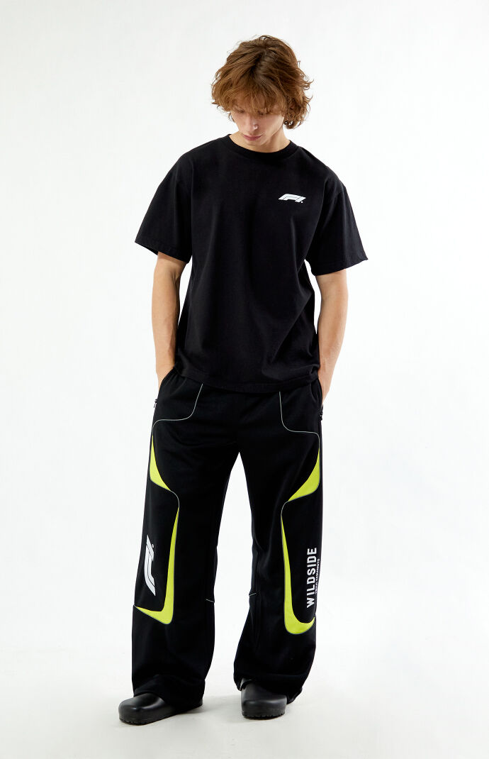Formula 1 x Wildside Yohji Yamamoto x PacSun Black Motion T-Shirt | PacSun