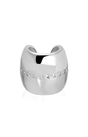 Center Crystal Line Chunky Ear Cuff image number 1