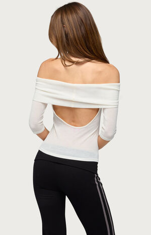 Thais Foldover Off-The-Shoulder Top image number 3