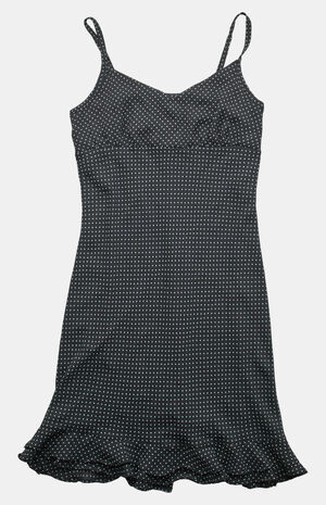 2000s Polka Dot Midi V-Neck Dress image number 1