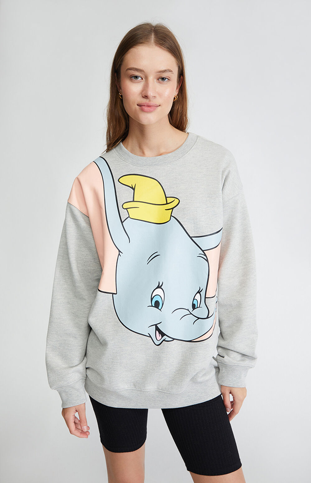NWT Disney Dumbo Hoodie Gray WomenSize Medium