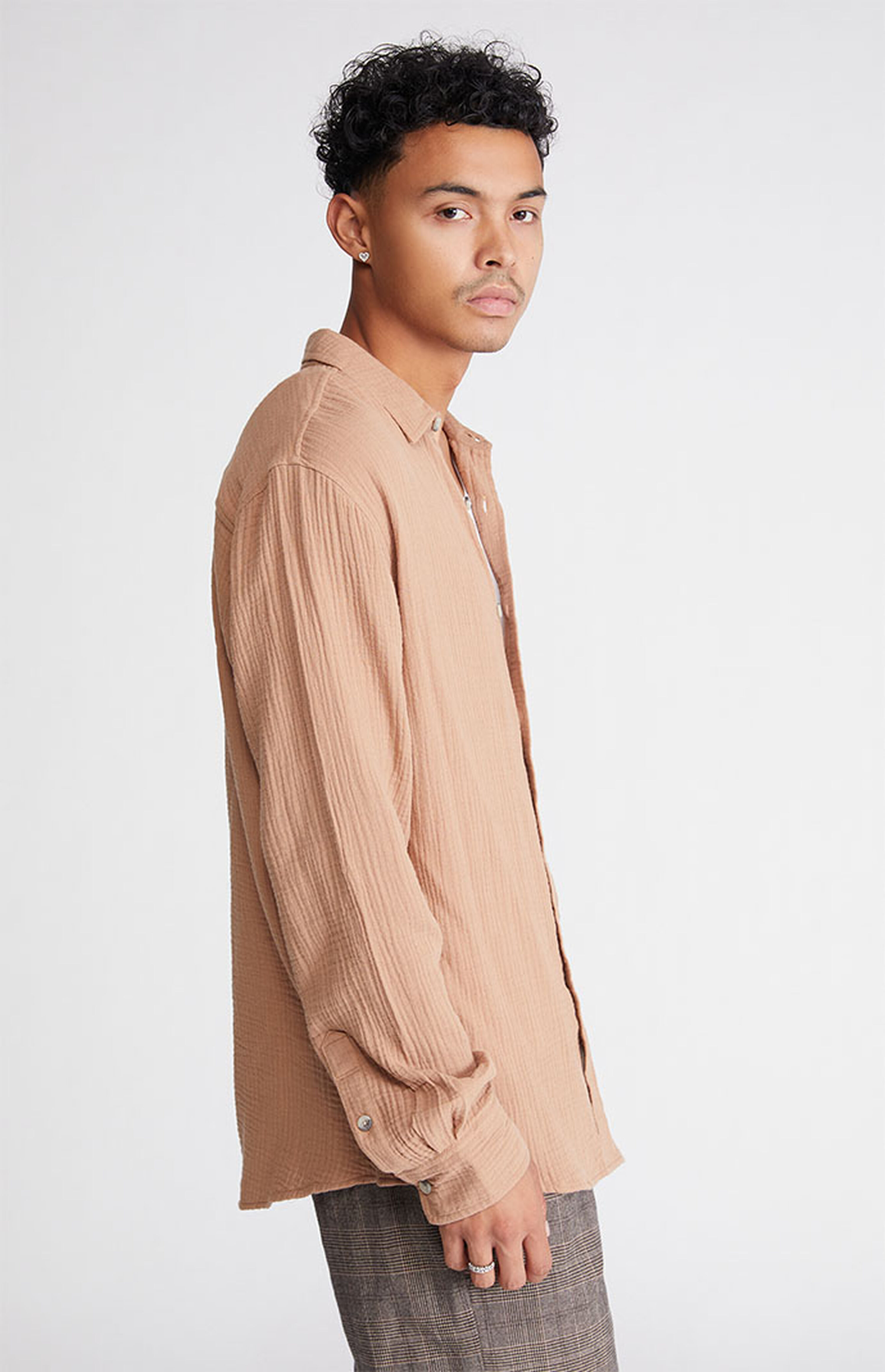 PacSun Classic Textured Long Sleeve Shirt PacSun