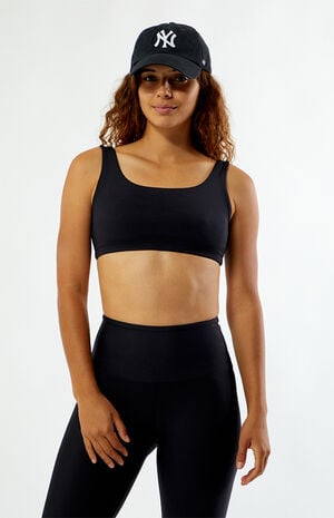 Active Black Scoop Sports Bra image number 1