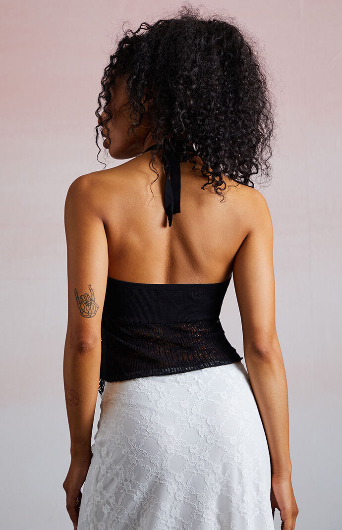 Third Charm Estelle Knit Halter Top | PacSun