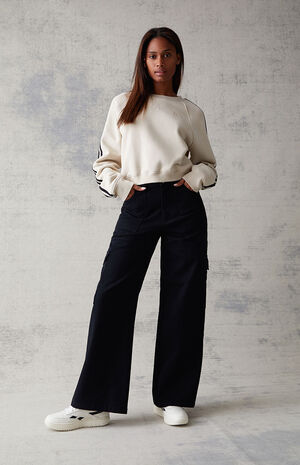 Black Utility Cargo Pants image number 1