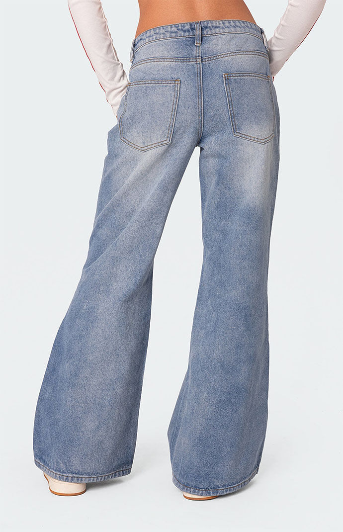 【AAKE】NOS WIDE DENIM THE BEST ONE YET RELAXED FIT BLING DENIM JEANS – AKIRA