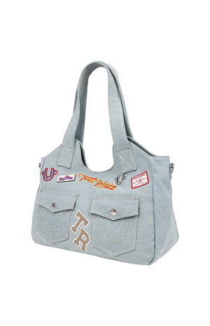 Agusto Multi Patch Soft Tote Bag image number 3