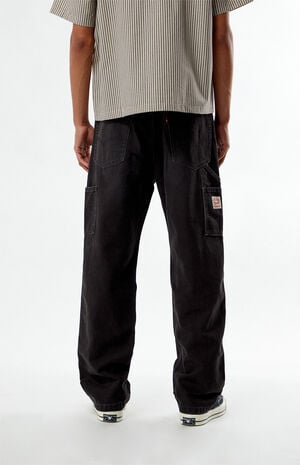 565 Loose Straight Black Carpenter Jeans image number 5