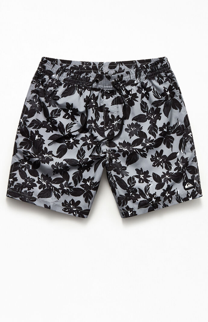 Water Floral 17" Swim Trunks
