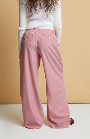 Red Striped Boxer Pajama Pants image number 4