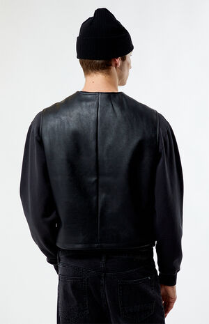 Pleather Zip Vest image number 3